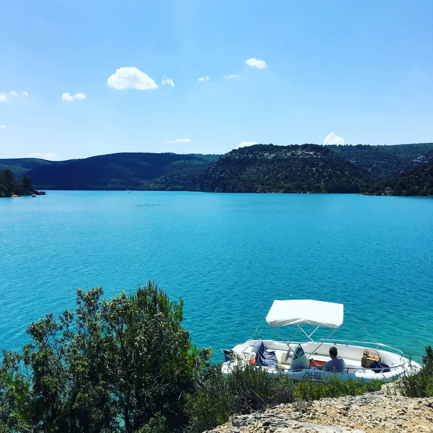 Esparron, our favourite lake in Haute-Provence