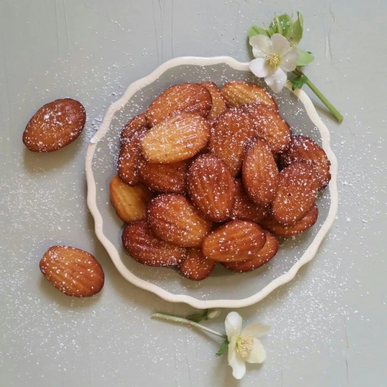 Quick and delicious lavender honey madeleines