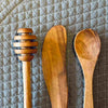 Olive Wood Breakfast Set: Dipper Spreader and Spoon