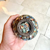 Small antique mosaic bowl made in France and signed by Gerbino