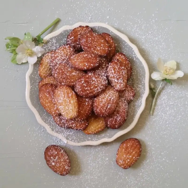 Madeleines made with lavender honey from Provence