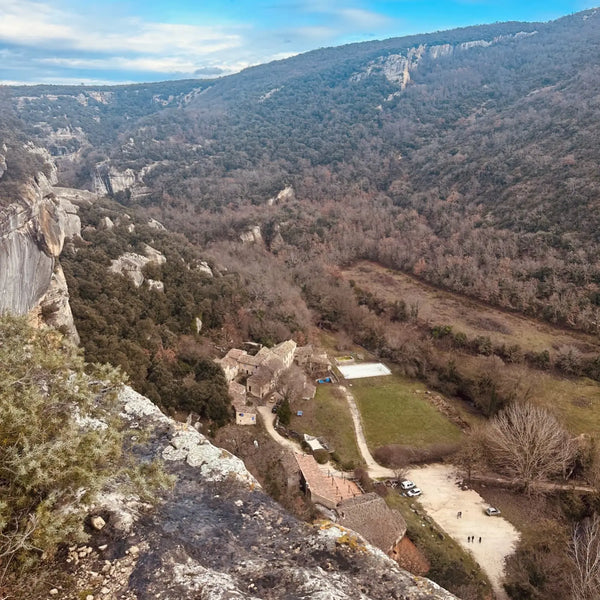 View from the top of the cliffs in the Aiguebrun valley