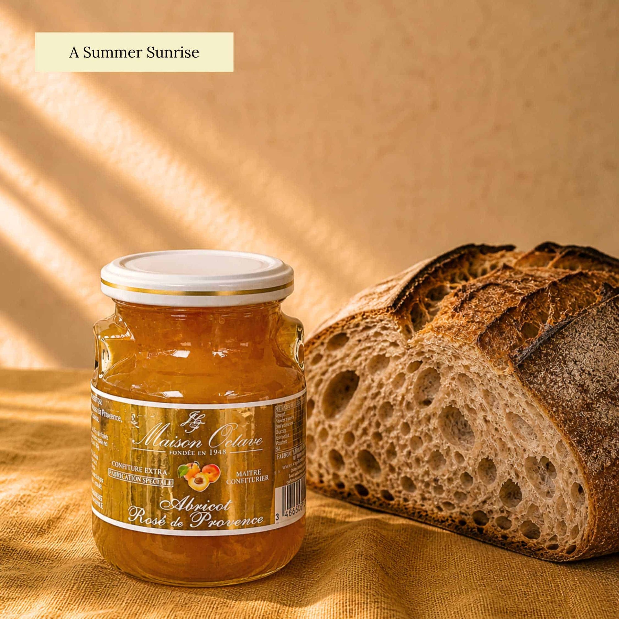 Pink apricot jam from Provence