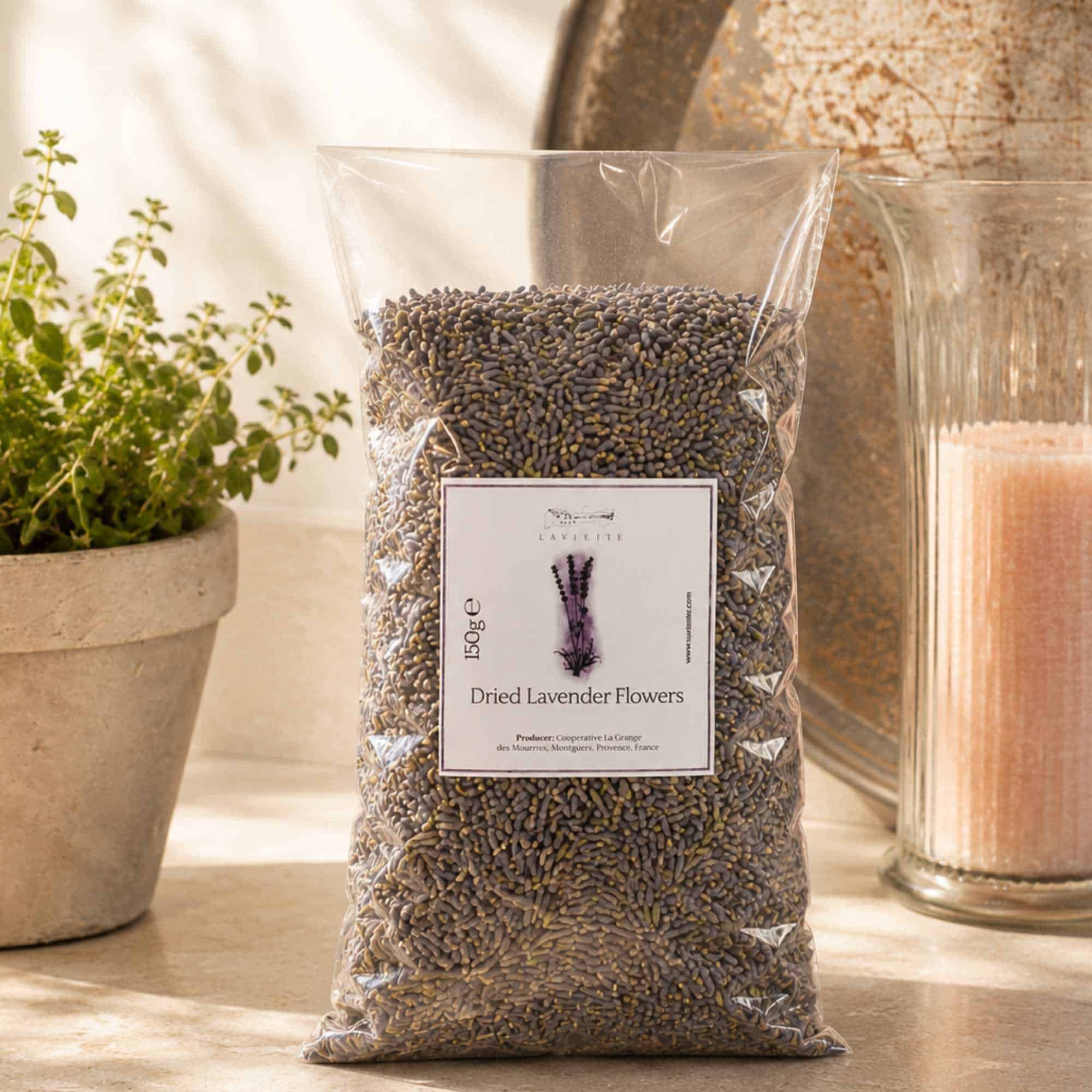 Bag of dried lavender flowers from Provence