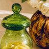 Green Glass Bonbonniere from Biot