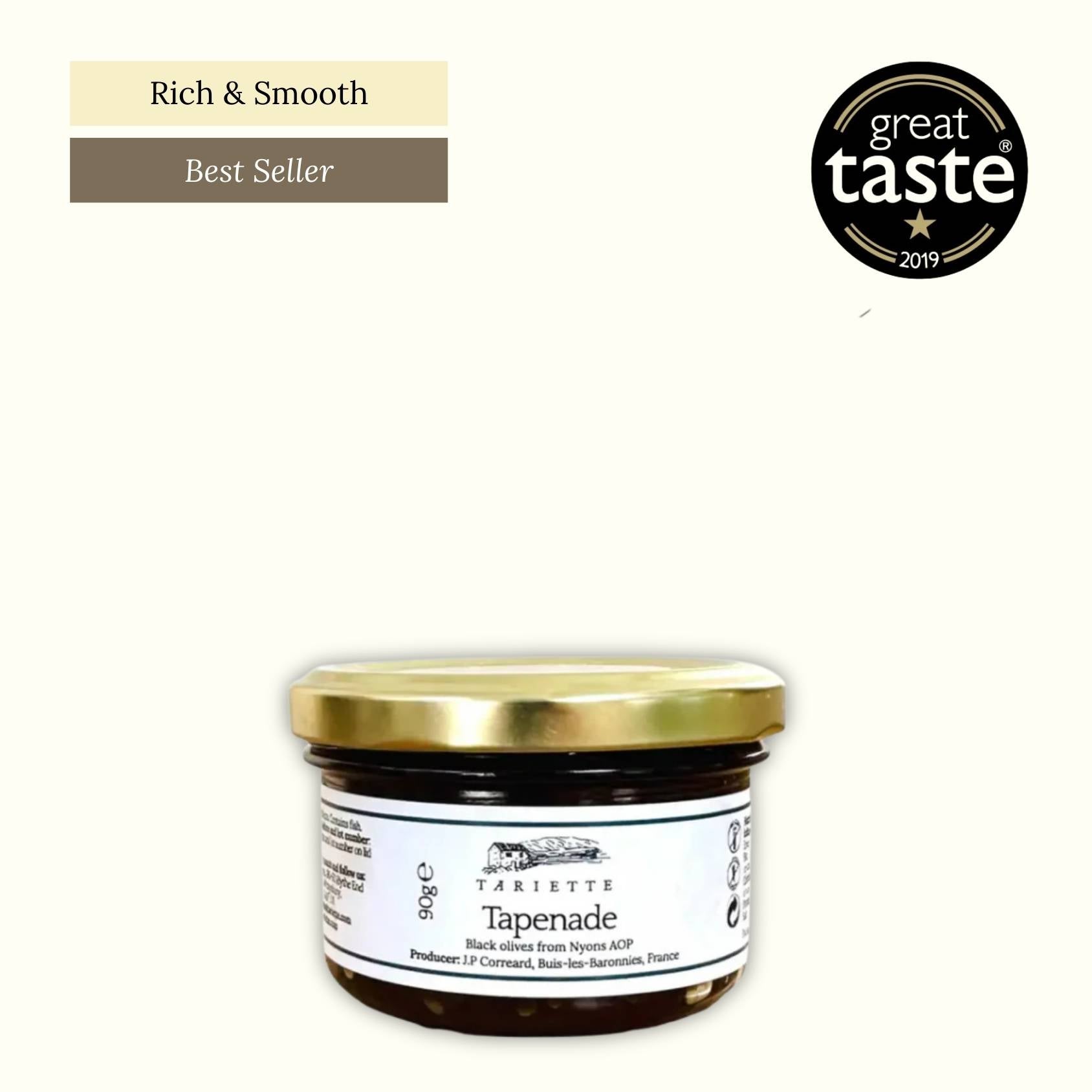 Tapenade is a speciality dip from Provence. This rich soft spread is made of black olives, capers, olive oil and anchovies.