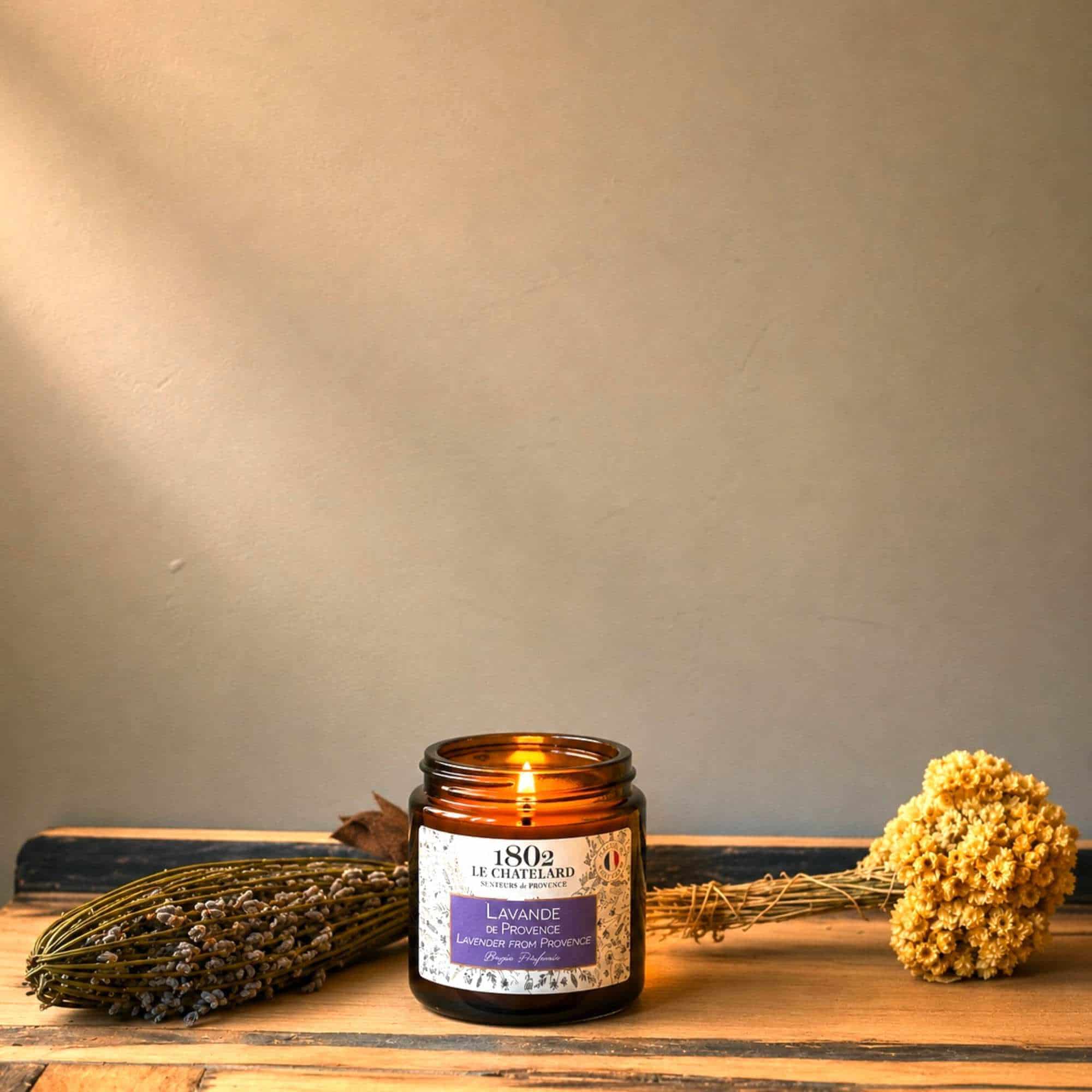 Lavender scented candle from Provence