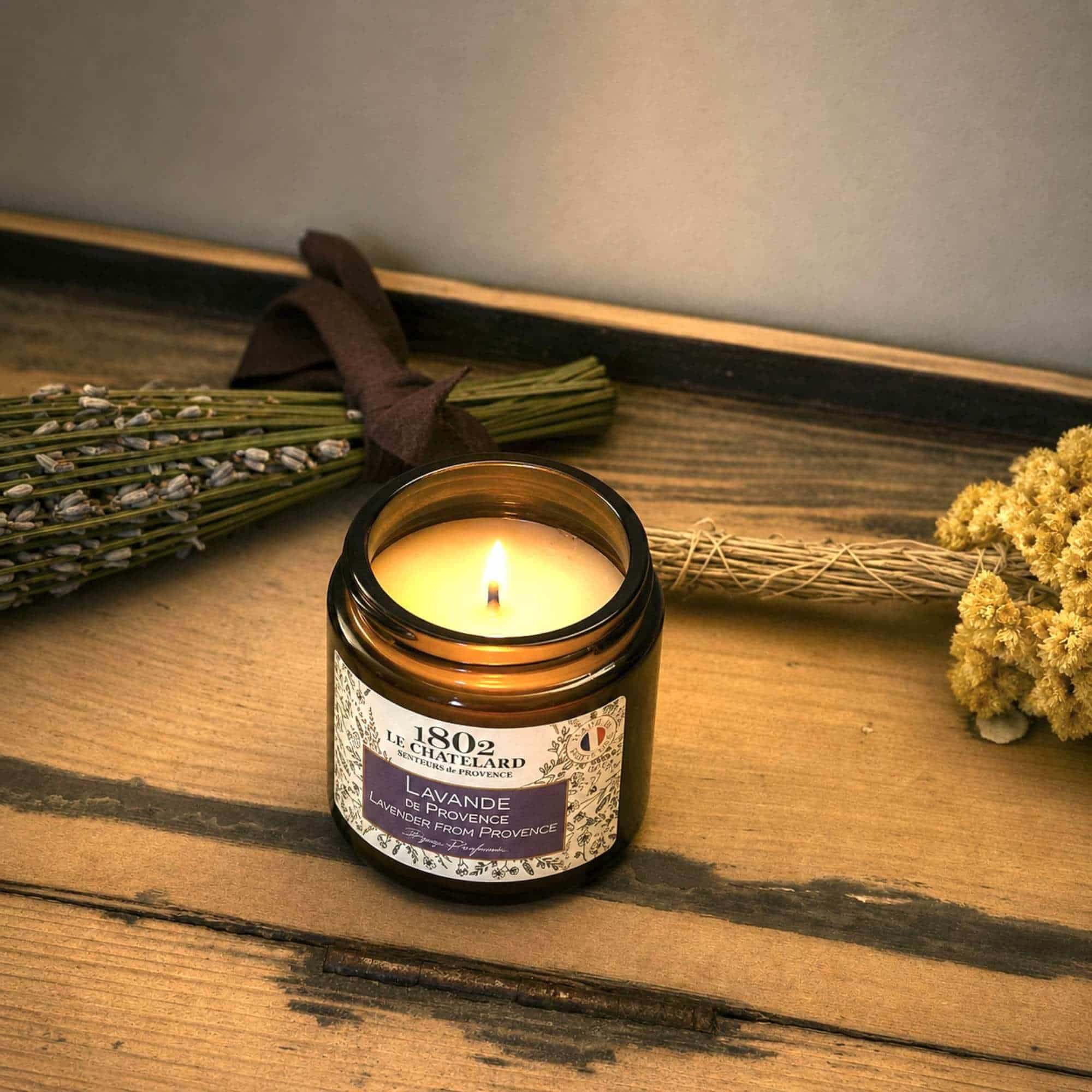 Small lavender candle from Provence