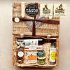 Hamper Casimir may be small, but it has a generous heart. A thoughtful mix of savoury and sweet delights paired with your choice of wine or a refreshing lemon cordial. Beautifully presented from just over £70 — a charming surprise for anyone.