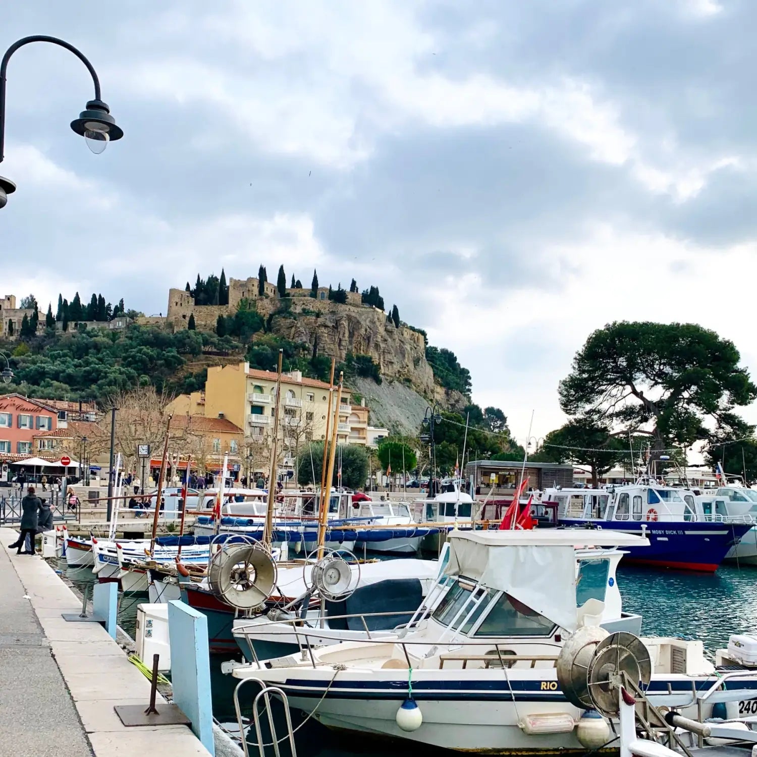 View from the port in Cassis