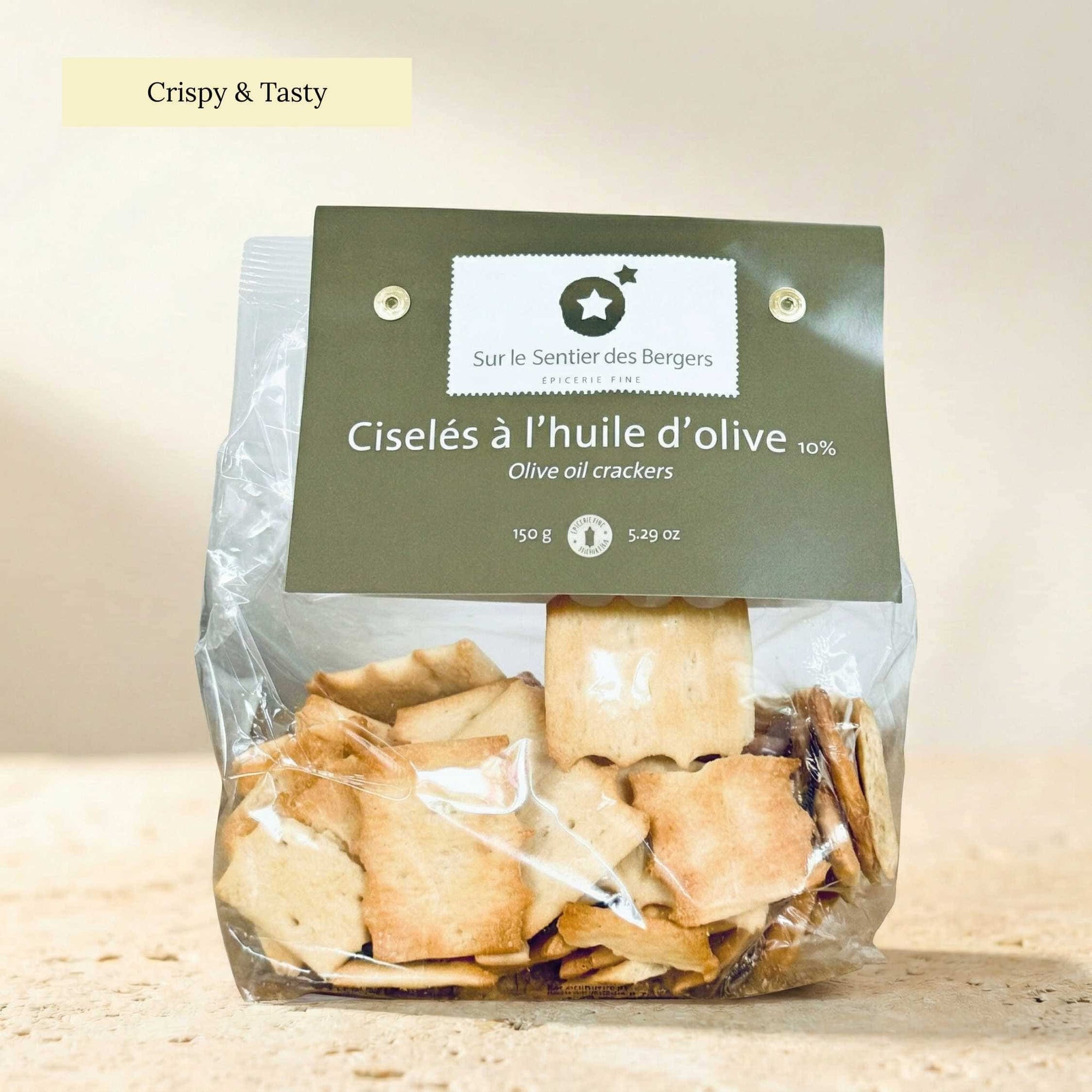 Olive oil crackers from Provence