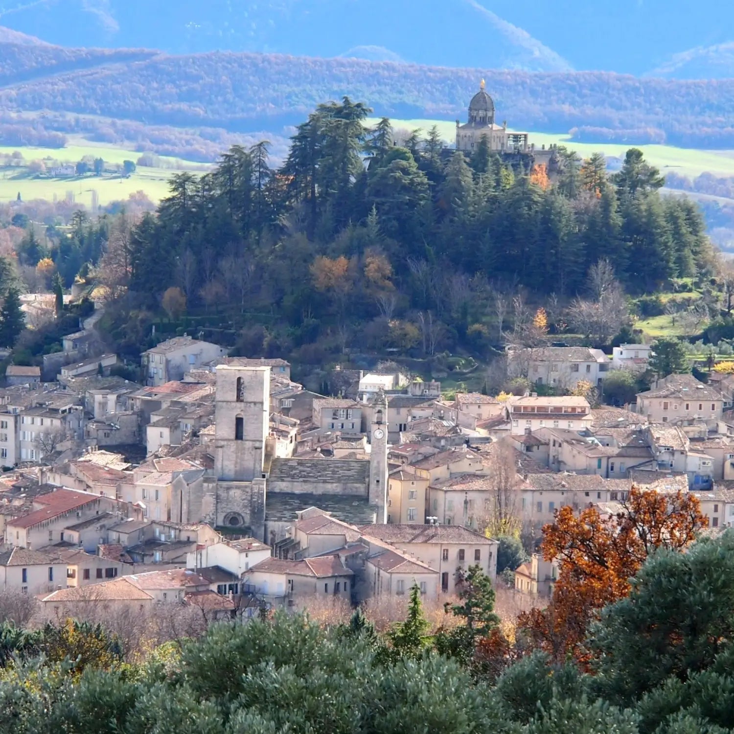 view of Forcalquier from Above