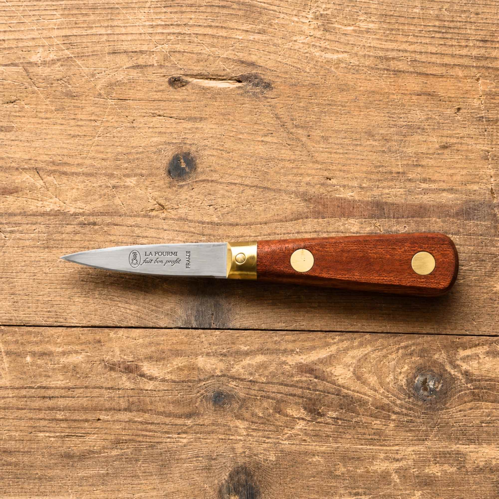 Oyster knife with rosewood handle made in France