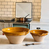 French Tian salad bowls made in Provence in traditional yellow colour