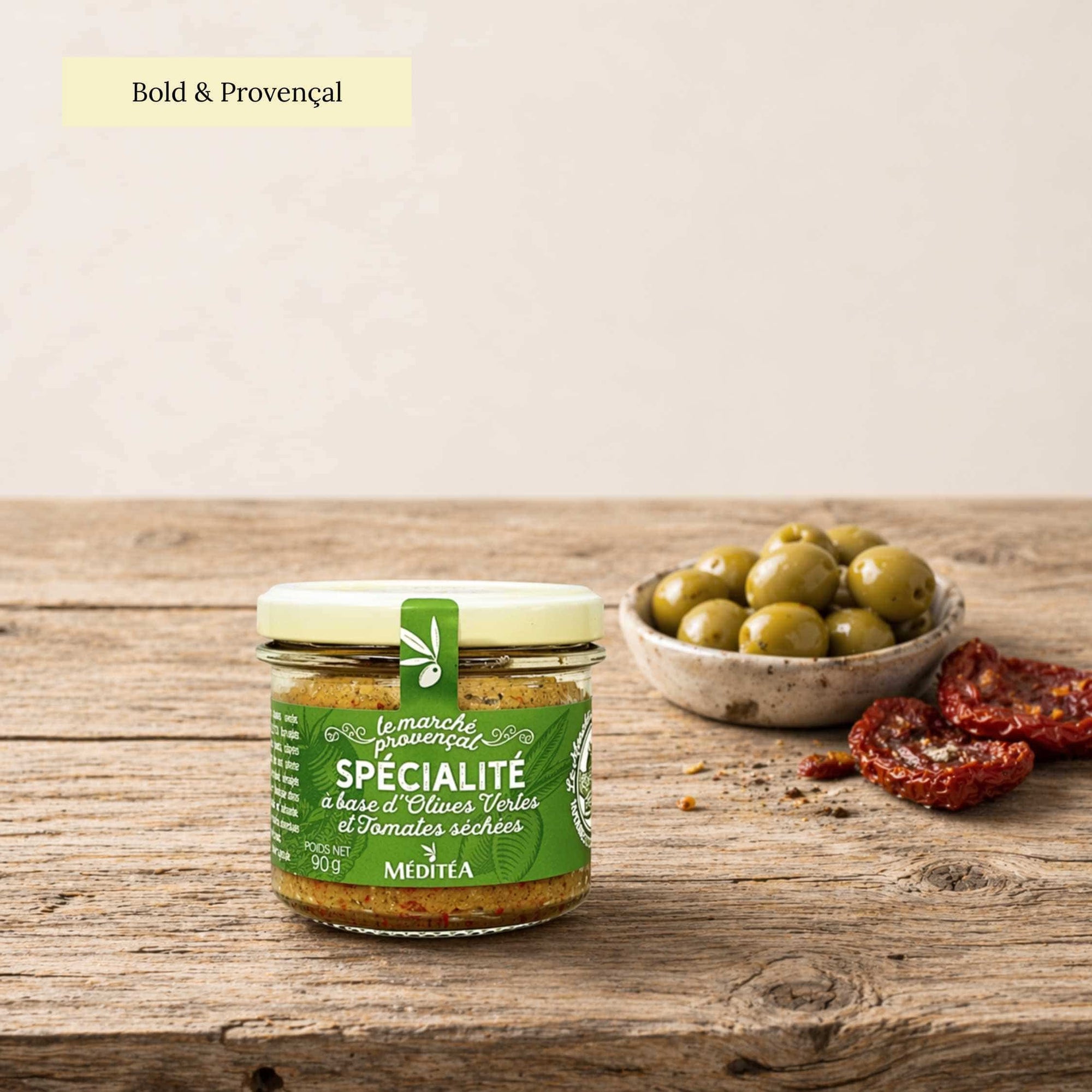 Green olive tapenade from Provence
