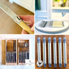 Laguiole cutlery set, 6 knives and 6 forks, 2 colours
