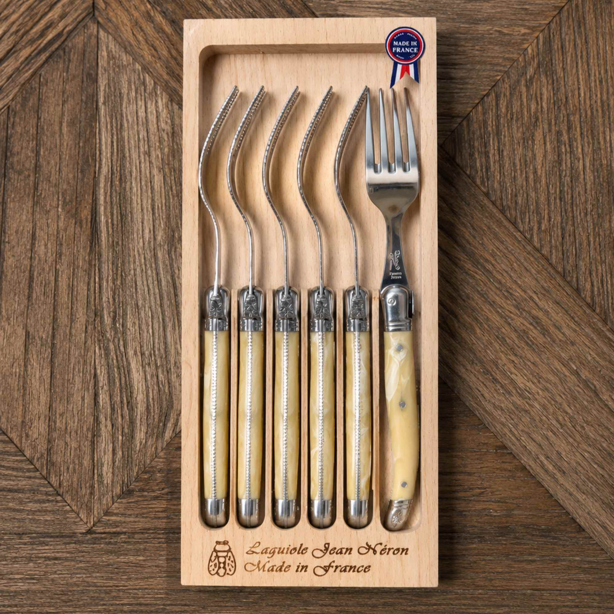 Set of 6 Laguiole forks made in France