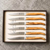 Luxury Laguiole set of knives presented in a box