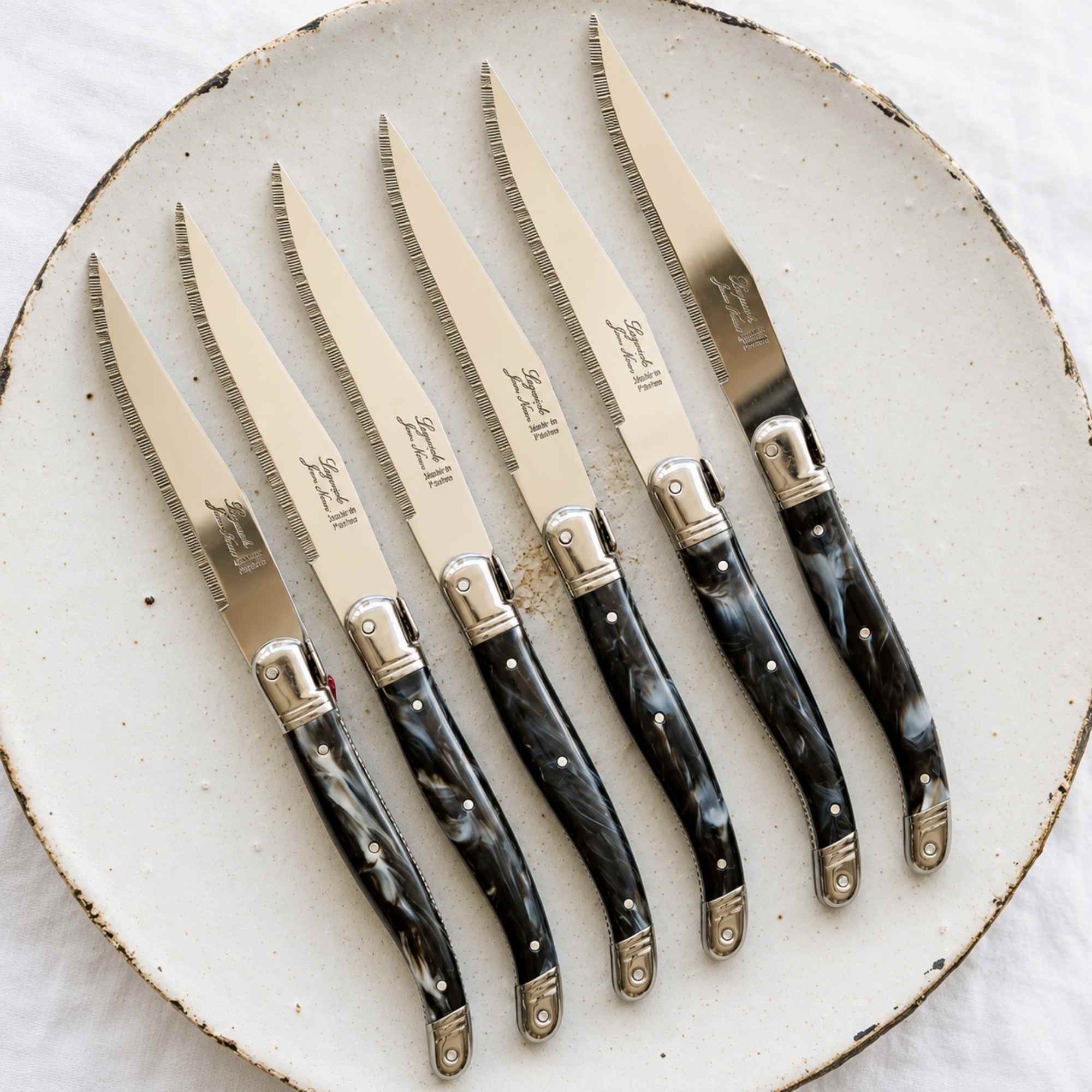 Real Laguiole knives set of 6 made in France