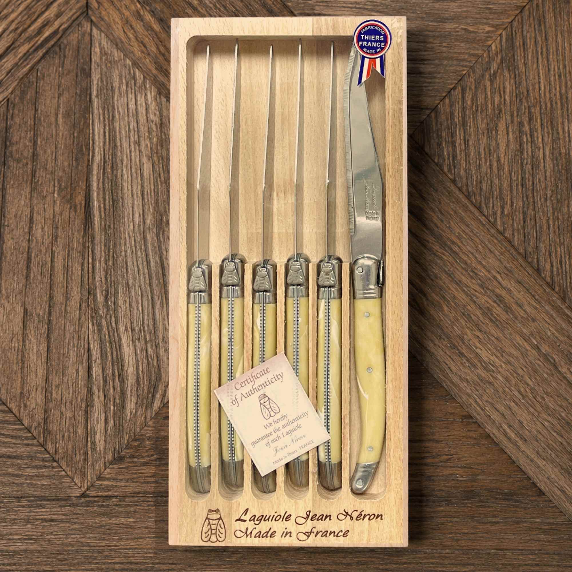Authentic set of Laguiole steak knives made in France