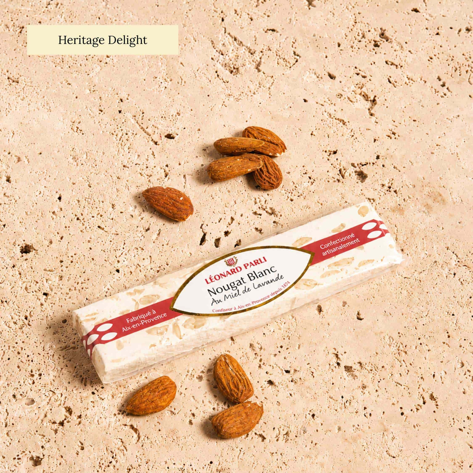 Nougat from Provence made with almonds