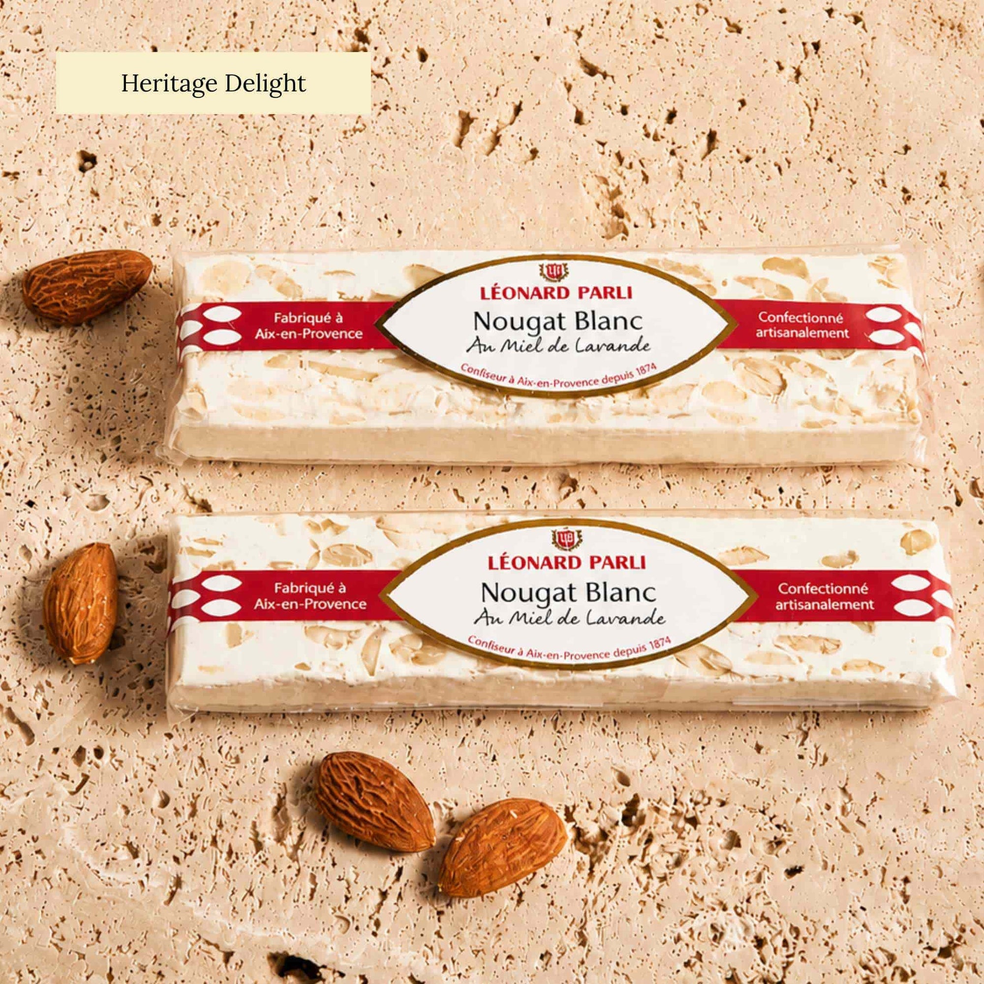 2 sizes to choose from, nougat from Provence