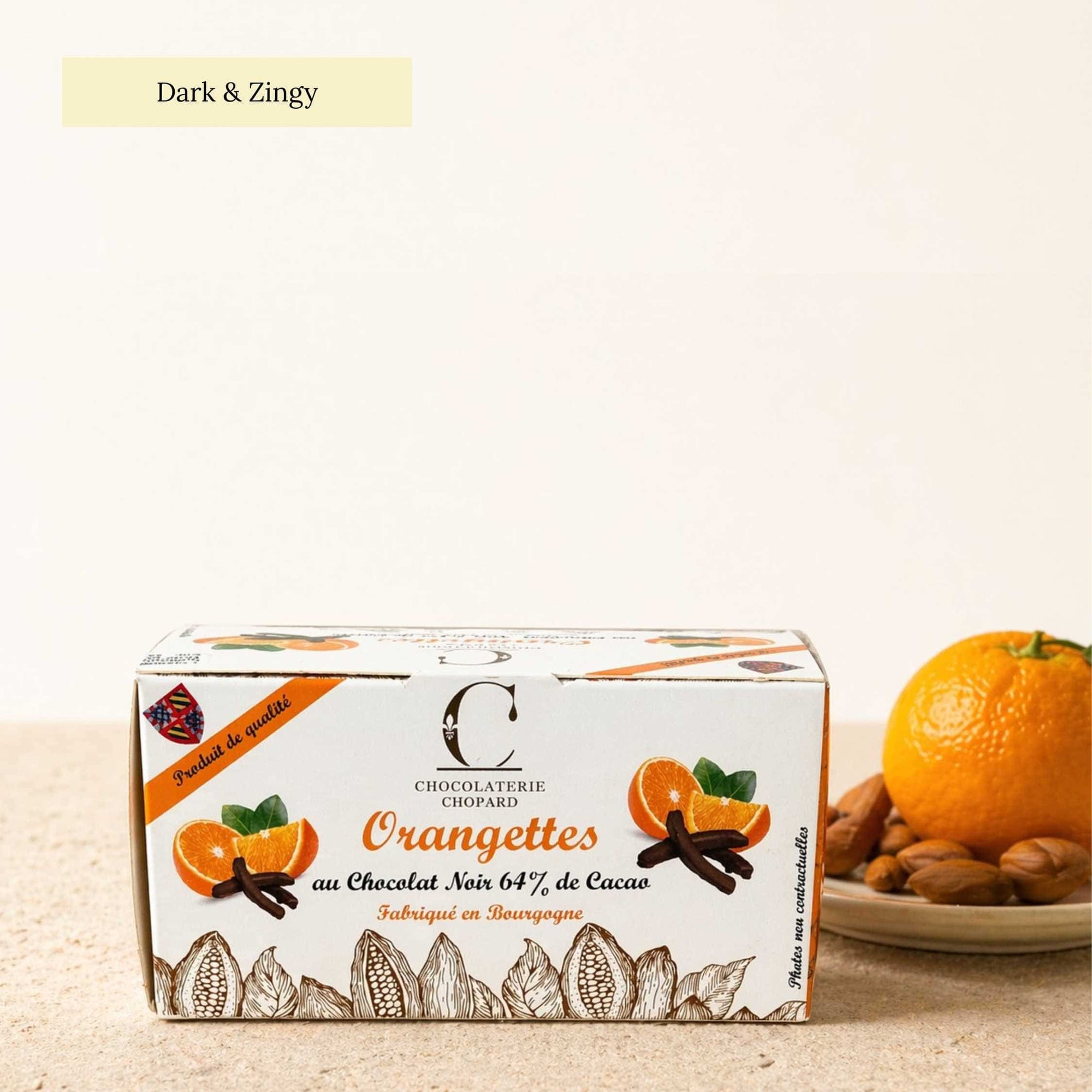 Dark chocolate orangettes