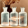 Set f 3 Antique pharmacy jars