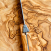 authentic laguiole cutlery with olive wood handle, made infrance