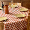 Vichy tablecloth terracotta, made in France