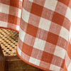 Vichy tablecloth detail from France