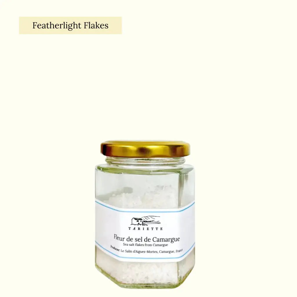 Sea salt from the marshes of Camargue, a river delta between the Mediterranean Sea and the two branches of the Rhône River.