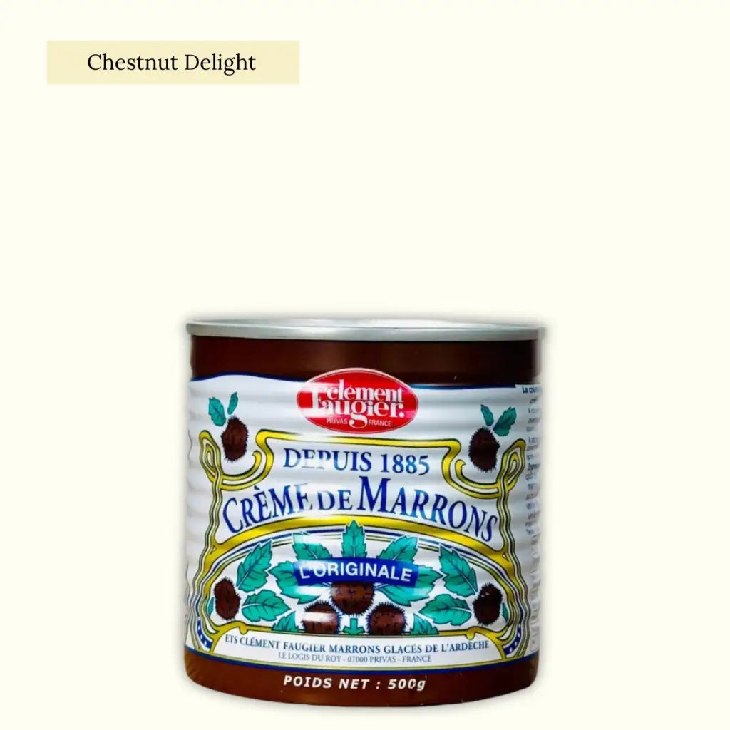 Indulgent spread made with chestnuts from the Ardèche, smooth and delicious on desserts, ice-creams and crêpes. Traditional recipe.
