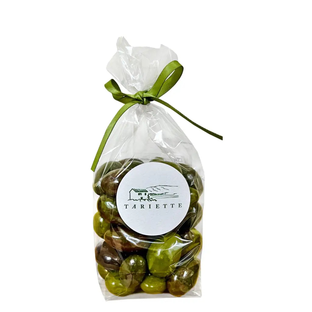 Chocolate olives, chocolate almonds from Provence