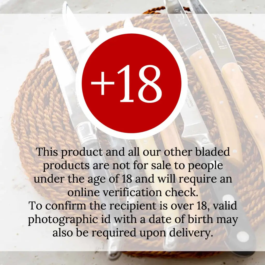 We don't allow sale of cutlery to people under the age of 18