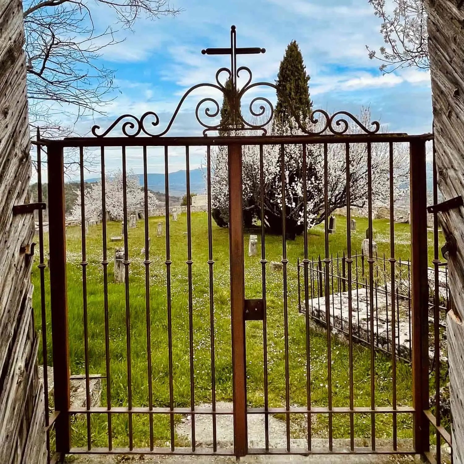 The cemetery next to Eglise Saint-Luc de Ménerbes