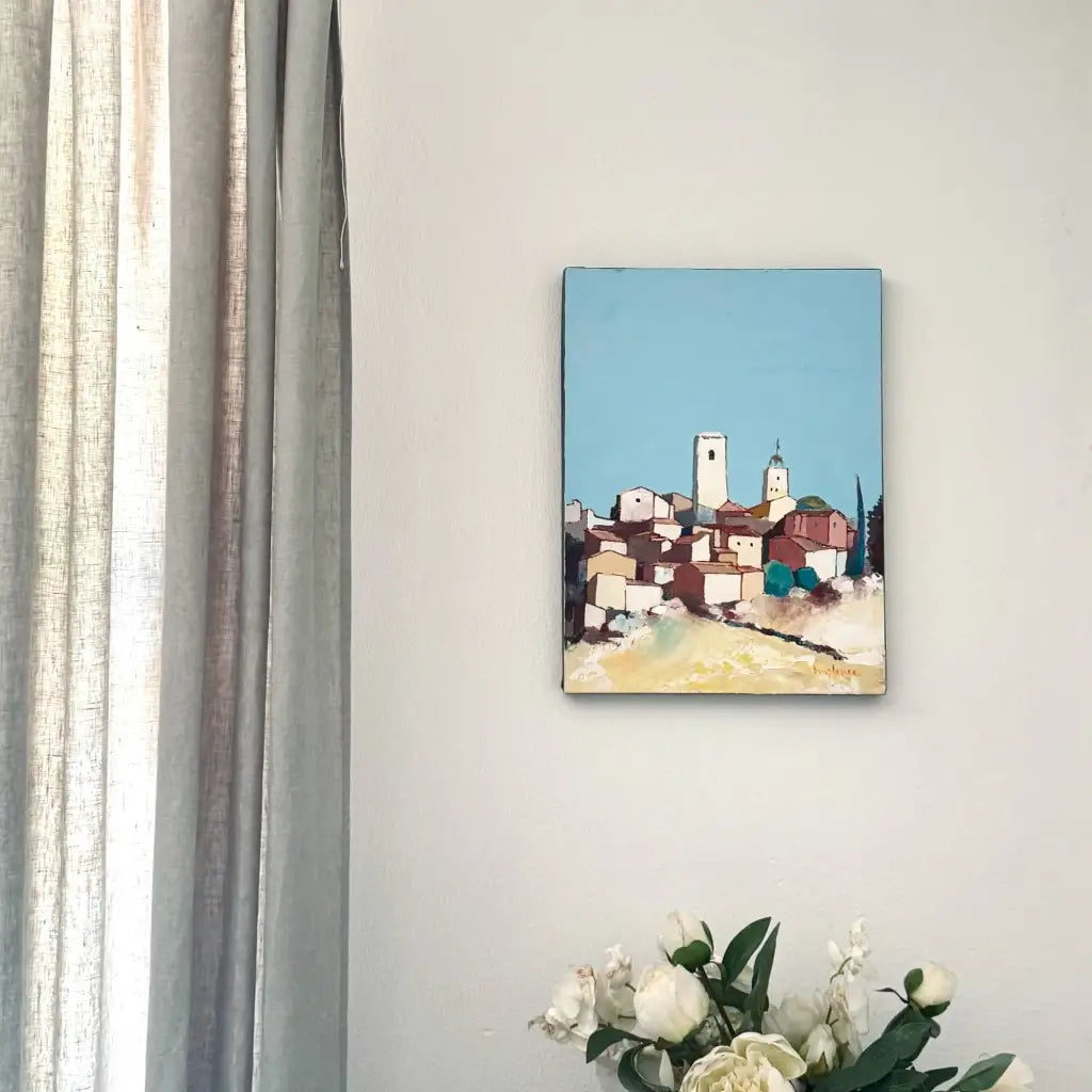 French Oil Painting - Provençal Village Scene (30 x 40cm)