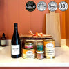 French food hamper with food from South West France, confit duck and cassoulet