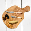 Laguiole Cheese and Butter Knife Set on a cheese board