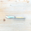 Small Laguiole cheese knife in horn colour