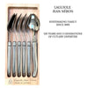 Set of 6 Laguiole table spoons made in France