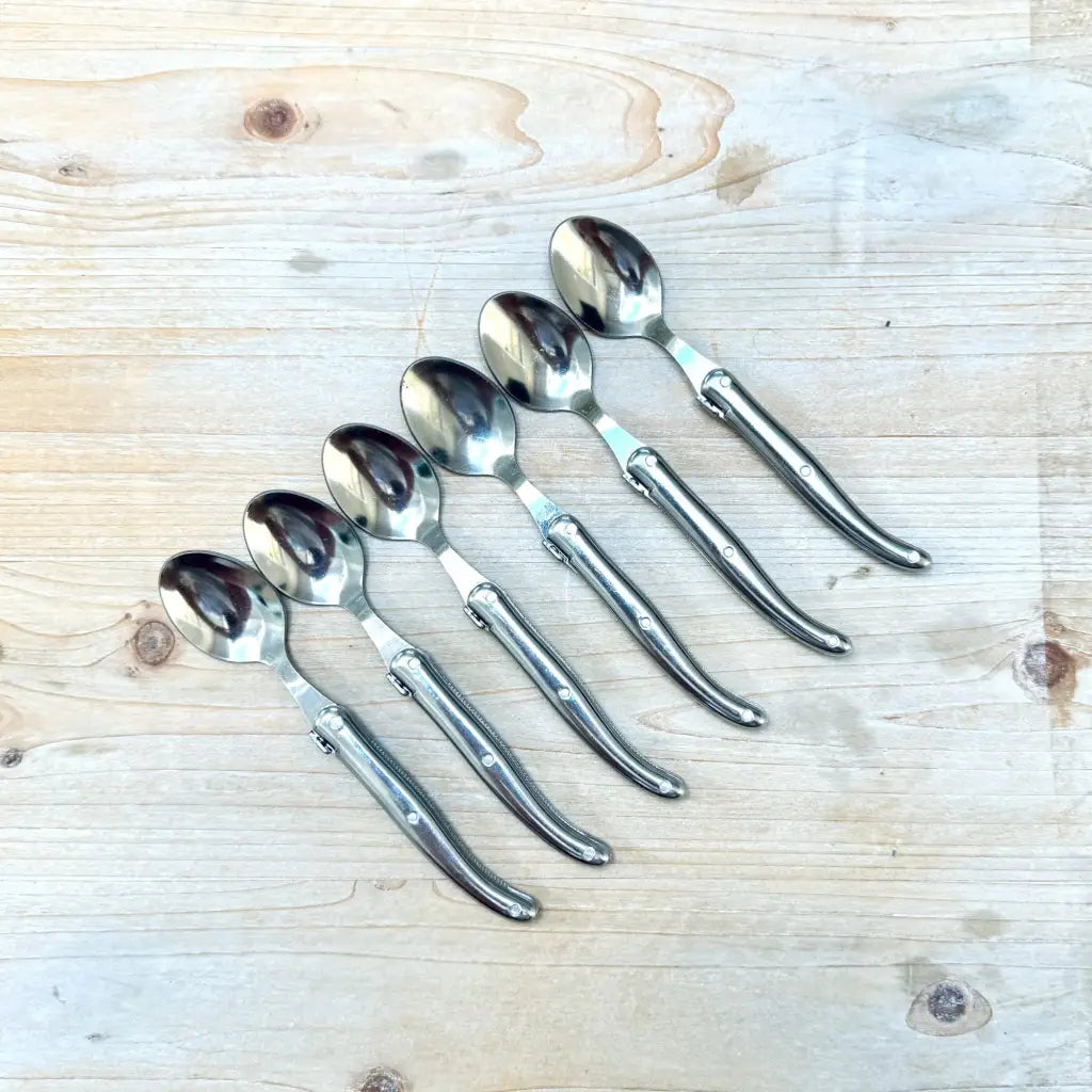 Laguiole tea spoons with stainless steel handle