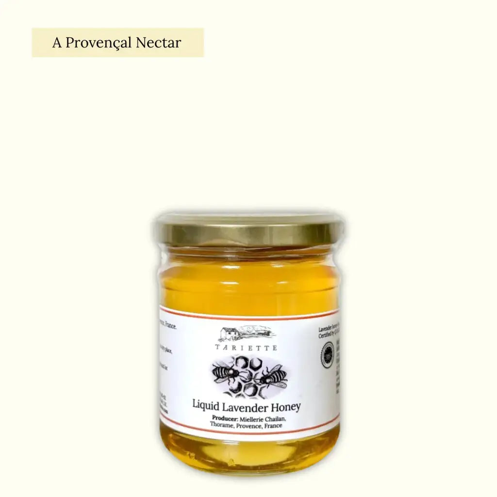 Liquid lavender honey from Haute-Provence. Origin certified by IGP.