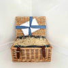 Medium wicker basket with a note