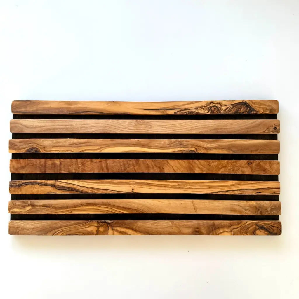 Olive wood bread board rectangular 40cm - Board only