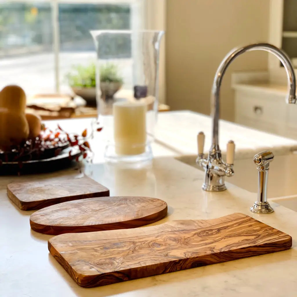 Olive wood cheese board - small