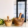Olive Wood Pestle and Mortar available in two sizes