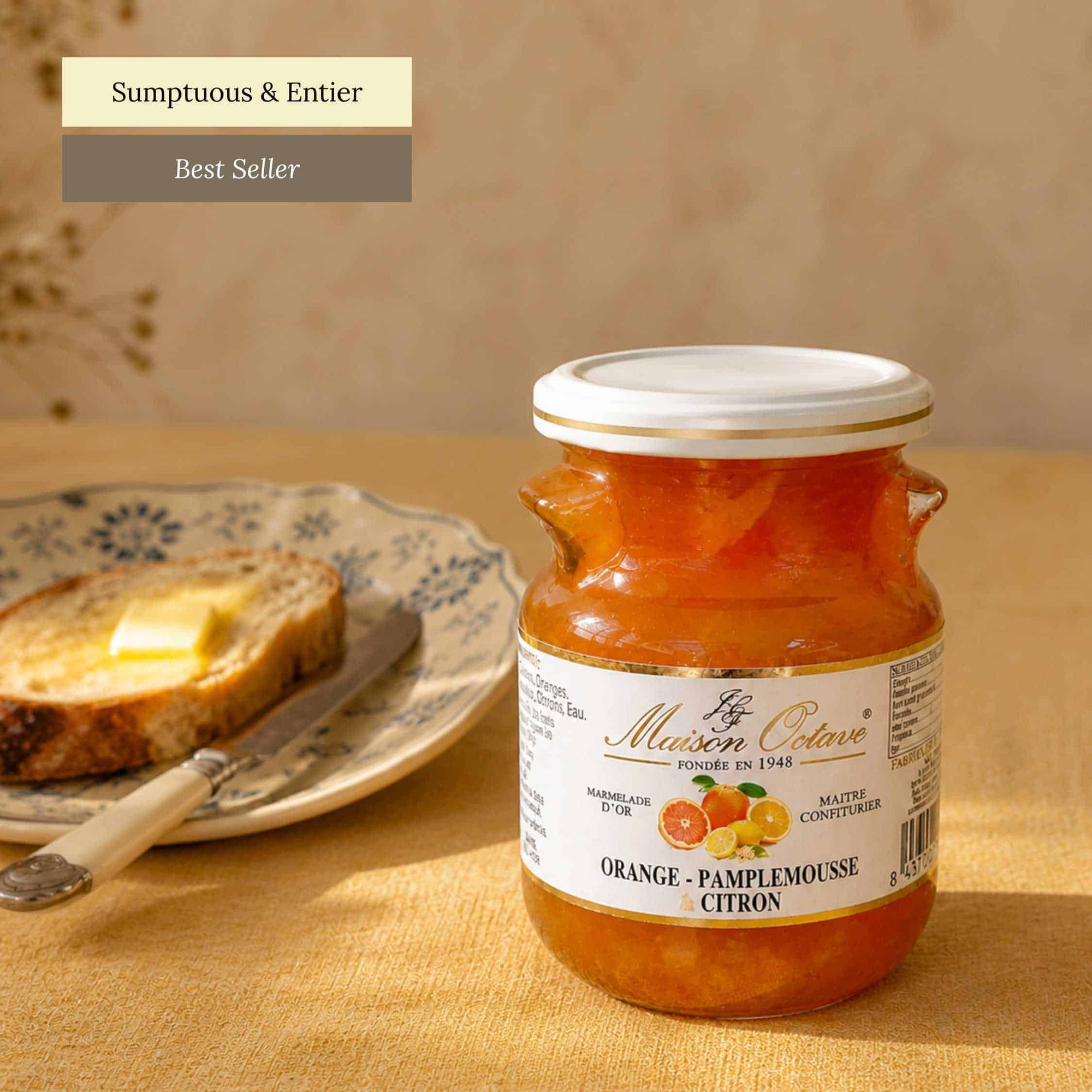 Orange grapefruit and lemon jam