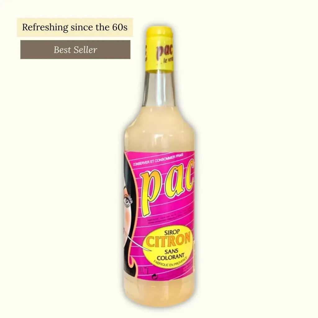Pac citron, an artisan lemon cordial made in Provence.