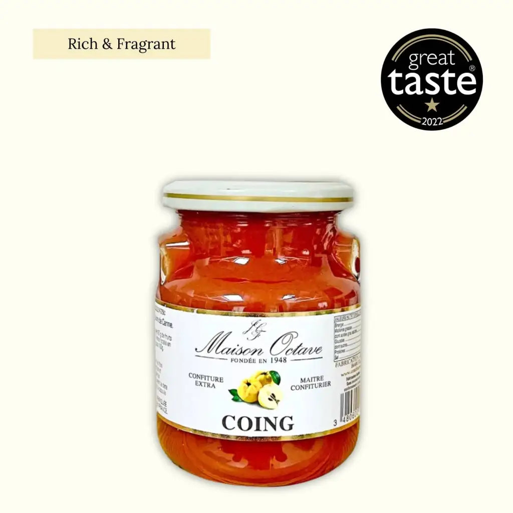 Rich and comforting quince jam. A unique taste with a hint of spice.